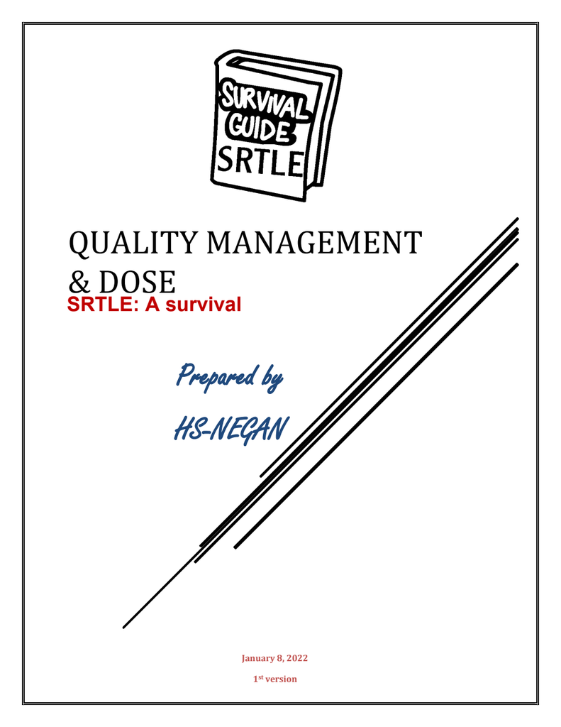 Quality Management & dose SRTLE (1) | Rawwaj.net